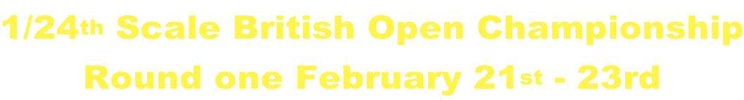 1/24th Scale British Open Championship Round one February 21st - 23rd